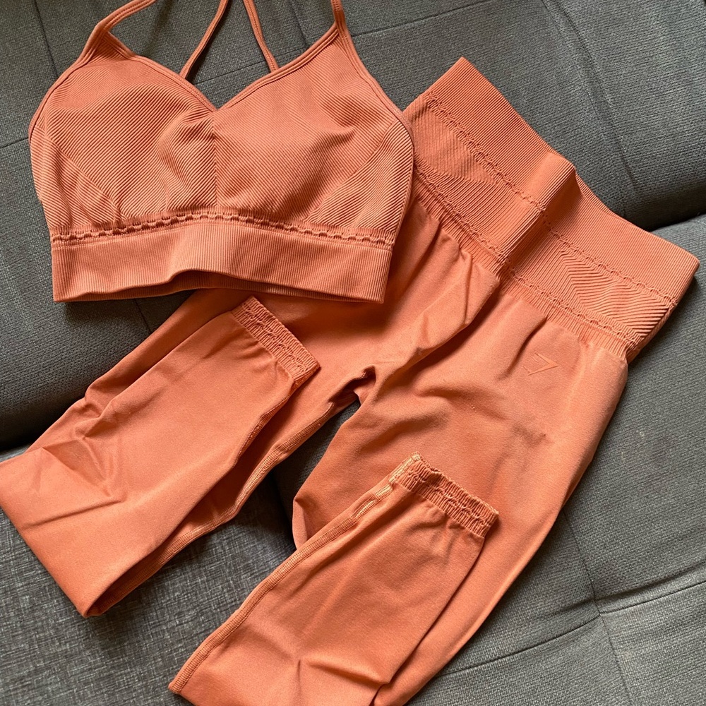 Orange Gymshark Activewear Set